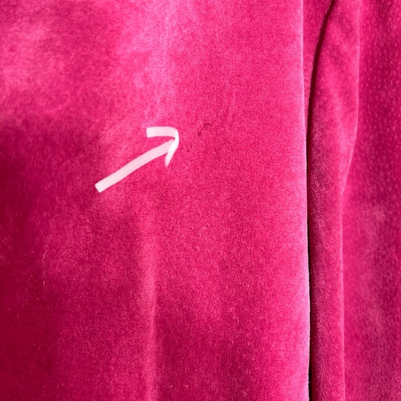 Vintage leather suede button up pink Barbie jacket Y2K - Picture 8 of 9